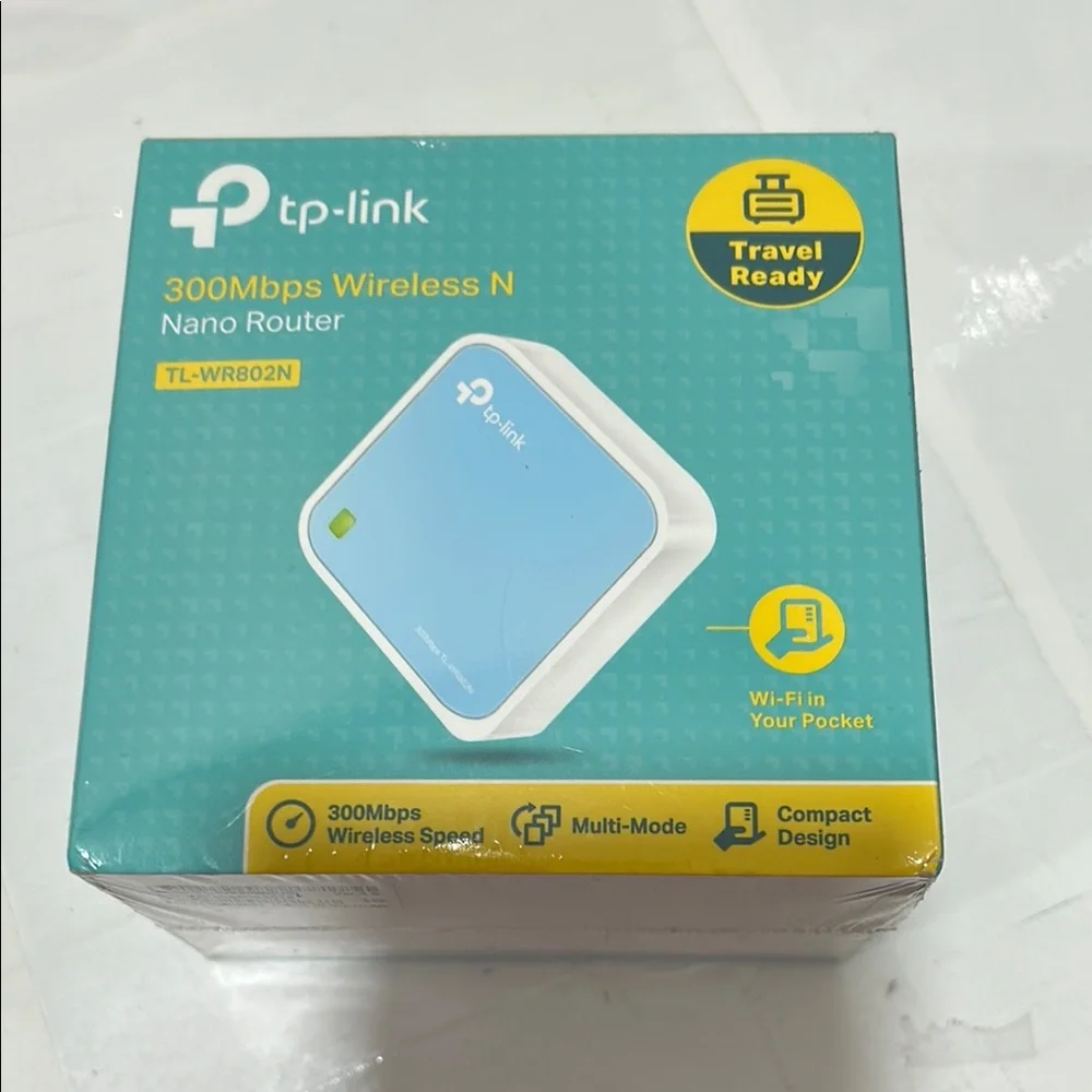 TP-Link 300Mbps Wireless Nano Router Travel ready NWT.. - Picture 8 of 9